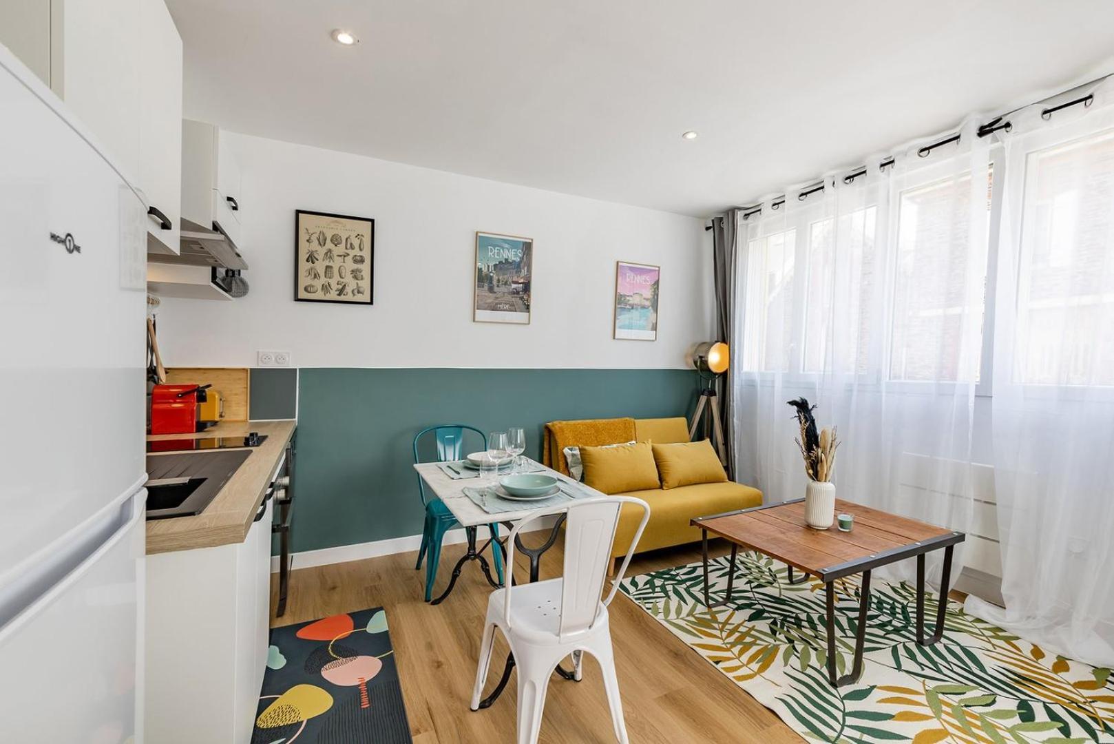 L'Anthracite, Apartement Renove, Tout Confort Saint-Jacques-de-la-Lande Exterior foto